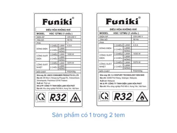 Điều hoà Funiki HSC12TMU 1 chiều 11500 BTU