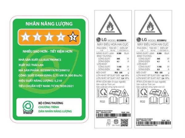 Điều hòa LG 1 chiều Inverter 9000 BTU IEC09M1